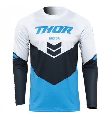 Maillot cross adulte THOR Sector Chev - Bleu / Midnight