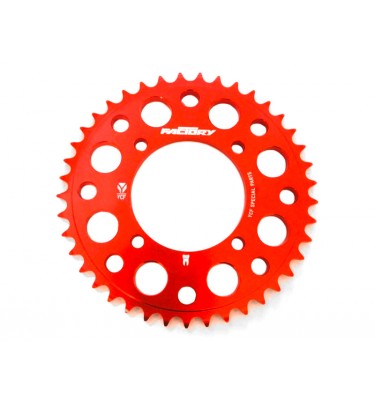 Couronne #420 - 76mm - 39 Dents - Alu - YCF - Rouge