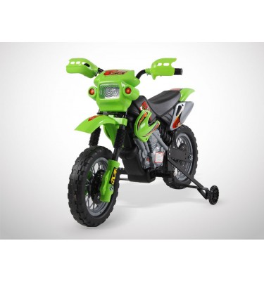 Moto électrique enfant KINGTOYS - Cobra 18W - Vert