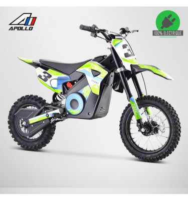 Moto enfant électrique APOLLO RXF ROCKET 1000W - Édition 2021 - Vert