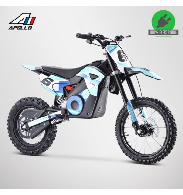 Moto enfant électrique APOLLO RXF ROCKET 1300W - Édition 2021 - Bleu