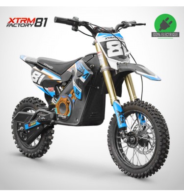 Motocross électrique enfant SX 1100W - XTRM81 - 12/10 - Bleu