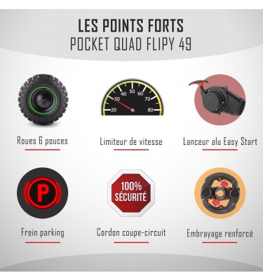 Pocket quad FLIPY 49 - Édition 2021 - Rouge