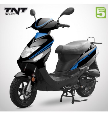 Scooter 50cc ROMA 3 - 4 Temps - TNT MOTOR - Noir Brillant / Bleu