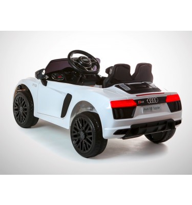 Voiture électrique enfant KINGTOYS - Audi R8 SPYDER 40W - Blanc
