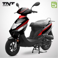 Scooter 50cc ROMA 3 - 4 Temps - TNT MOTOR - Noir Brillant / Rouge