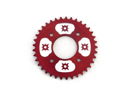 Couronne #420 - 58mm - 37 Dents - Alu - Rouge