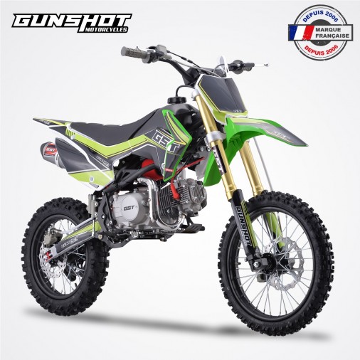 Dirt Bike GUNSHOT 125 FX - 17/14 - Vert - 2024