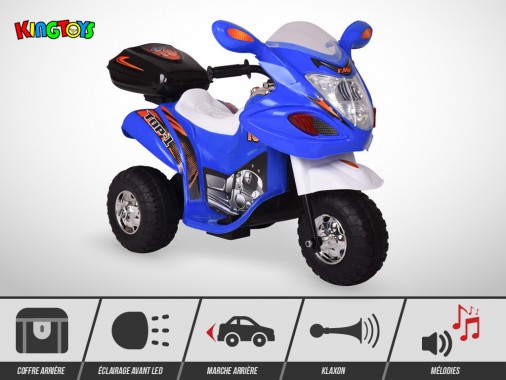 Moto électrique enfant KINGTOYS - Craper 20W - Bleu