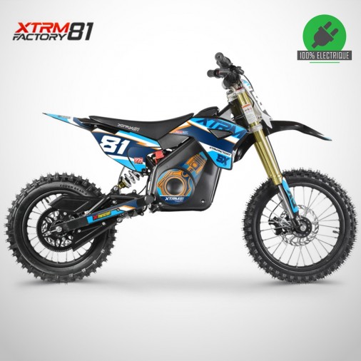 Motocross électrique enfant SX 1300W - XTRM81 - 14/12 - Bleu