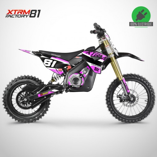 Motocross électrique enfant SX 1300W - XTRM81 - 14/12 - Rose