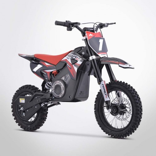 Dirt bike enfant électrique APOLLO HIRO ROCKET 1000W - Édition 2024 - Rouge