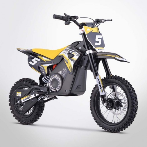 Dirt bike enfant électrique APOLLO HIRO ROCKET 1000W - Édition 2024 - Jaune