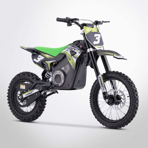 Dirt bike enfant électrique APOLLO HIRO ROCKET 1300W - Édition 2024 - Vert