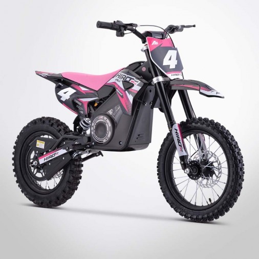 Dirt bike enfant électrique APOLLO HIRO ROCKET 1300W - Édition 2024 - Rose