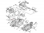 N°1 - Carter moteur - Droit - 500cc