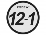 N°12-1 - Plaquettes de frein avant