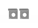 Tendeurs de chaîne alu carré - 15mm - Silver