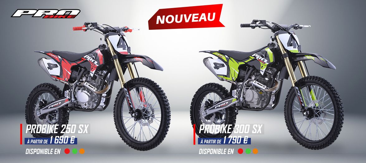 Nouvelle gamme moto cross PROBIKE 250 300 SX